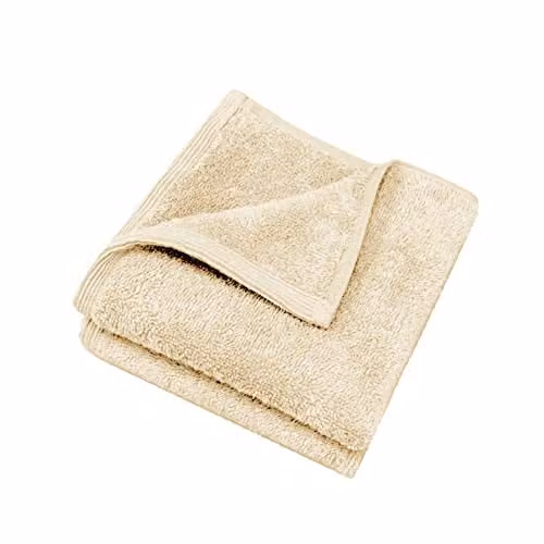 Allure Bath Fashions Pack of 2 Bamboo and Cotton Face Cloths, Sand, W/D/H: 30 x 30 x 30 cm – 1