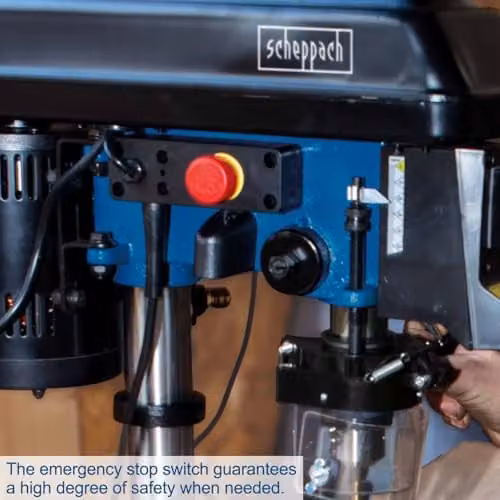 Scheppach DP16SL 550W Benchtop Pillar Drill Press in Blue with 13mm Chuck and Laser Guide – 4