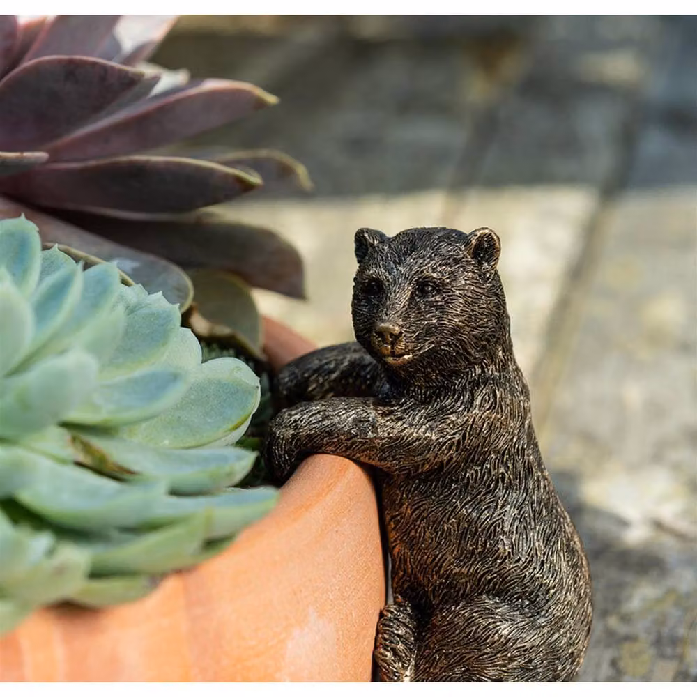 Jardinopia Brown Bear Hanging Plant Pot in Bronze, W: 5 cm, D: 10.5 cm, H: 6.5 cm – 2