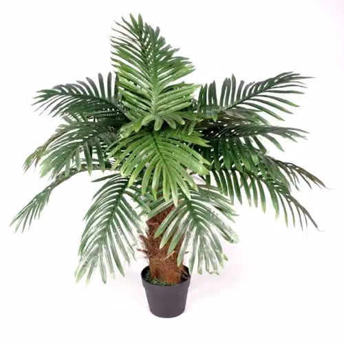 Leaf Artificial Princess Palm Tree with Green Leaves and Brown Trunk, Height: 100 cm – 1