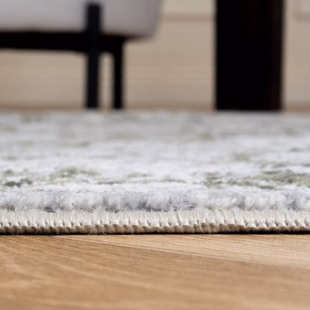THE RUGS Montana Vintage Area Rug in Grey, Cream and Green, W: 80 cm, L: 150 cm – 2