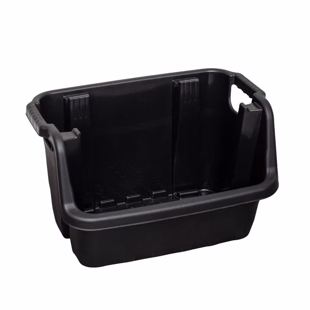 Samuel Alexander Heavy Duty Stackable Pick Bin Crate with Handles, Black, W/D/H: 59 x 41 x 36 cm – 6