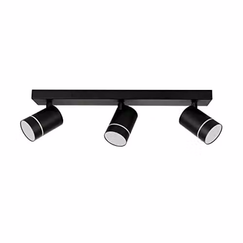 Netlighting Selma Modern LED Ceiling Spotlight Bar in Black, 4000K – 1