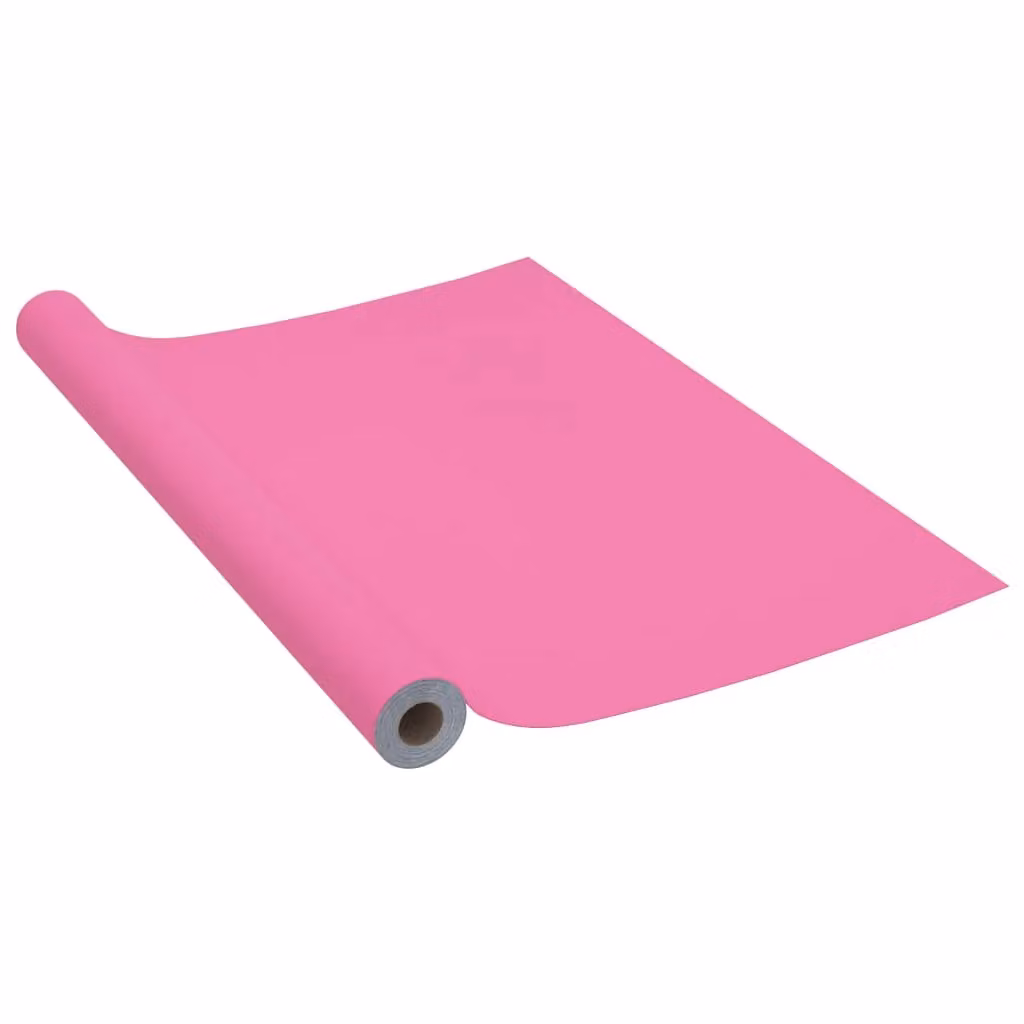 Berkfield Home High Gloss Pink Self-adhesive PVC Furniture Film W: 90 cm, L: 500 cm