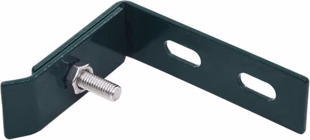 Berkfield Home Wall Mounted Corner Connector Set of 10 in Green Stainless Steel