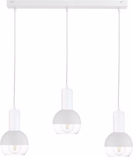 Netlighting Ice Bar Pendant Ceiling Light in White, 60cm, 3x E27