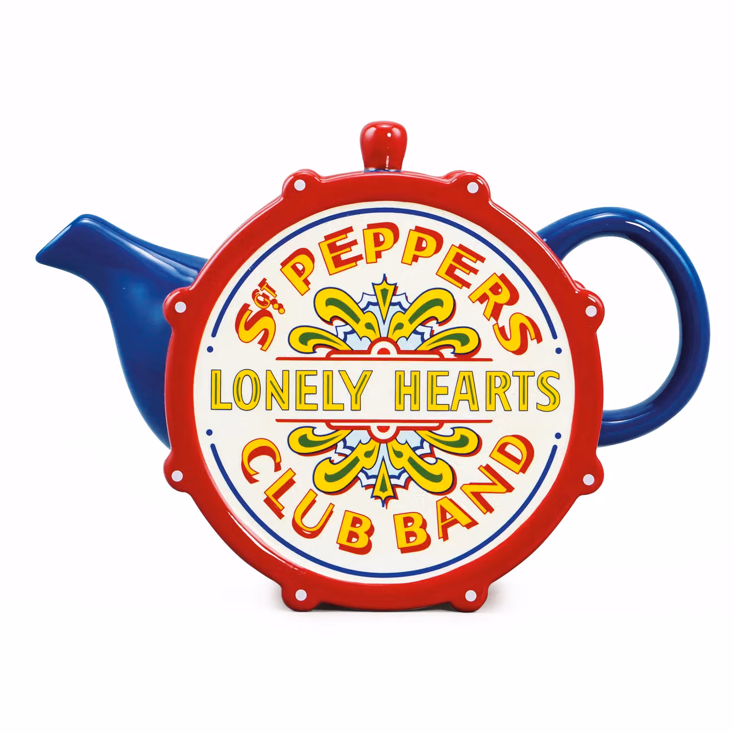The Beatles Sgt. Pepper Shaped Ceramic Teapot in Blue – 2