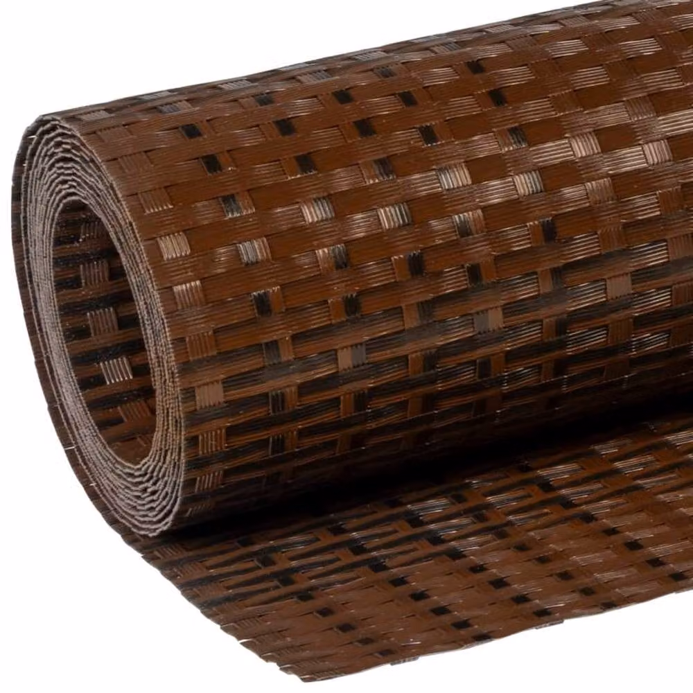 Berkfield Home Poly Rattan Balcony Screen in Brown and Black, W: 600 cm, H: 100 cm – 5
