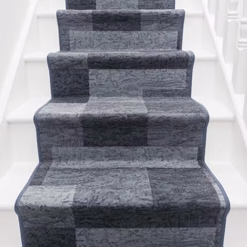 runrug Icona Hardwearing Stair Runner Rug in Graphite Grey, W: 100 cm x L: 630 cm – 5