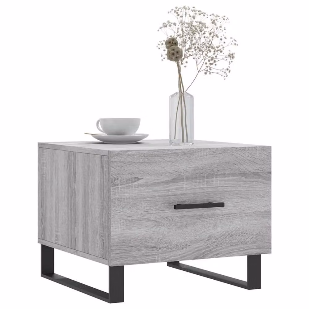 Berkfield Home Set of 2 Grey Sonoma Coffee Tables, W/D/H: 50 x 50 x 40 cm – 3