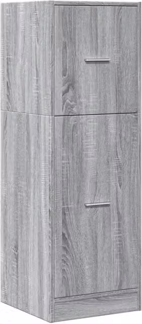 Berkfield Home Elegant Apothecary Cabinet in Grey Sonoma, W: 40 cm, D: 41 cm, H: 118 cm