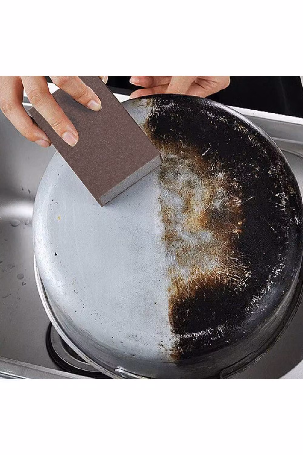 KDMD 25-Piece Double Sided Wet and Dry Sanding Sponge Pads in Brown – 3