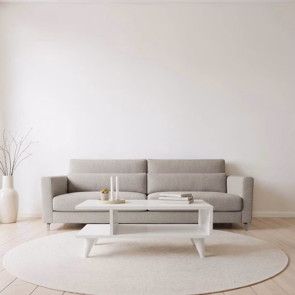Decortie Titus Modern White Coffee Table – 3