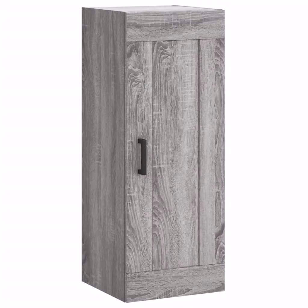 Berkfield Home Wall Mounted Cabinet in Grey Sonoma, W/D/H: 34.5 x 34 x 90 cm – 2