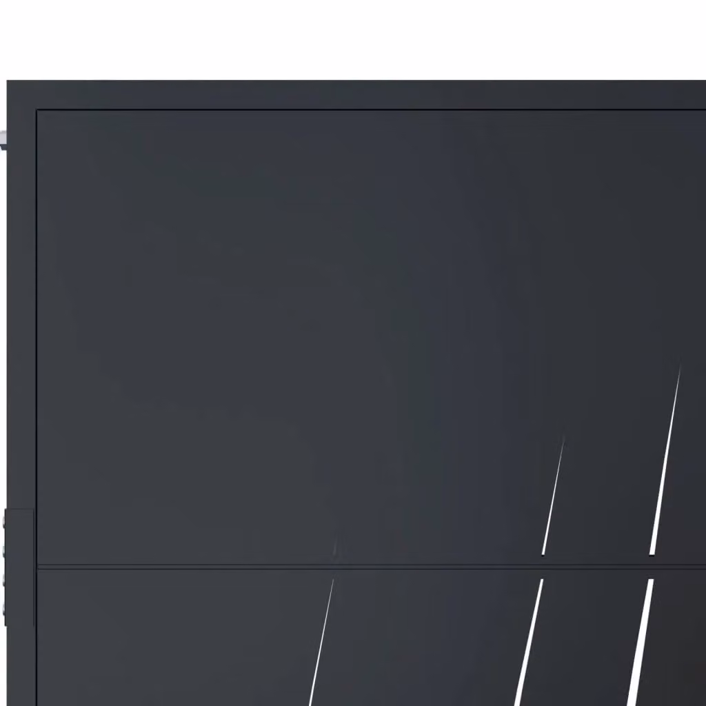 Berkfield Anthracite Steel Garden Gate, W: 105 cm, H: 155 cm – 3