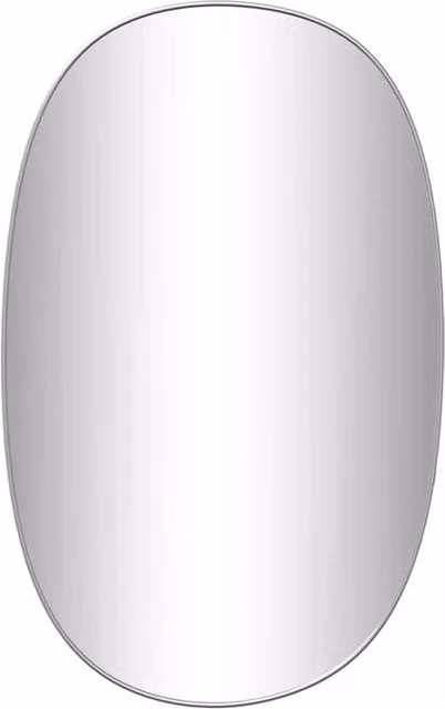 Berkfield Home Minimalist Rectangular Wall Mirror in Silver, W: 80 cm, H: 50 cm – 1
