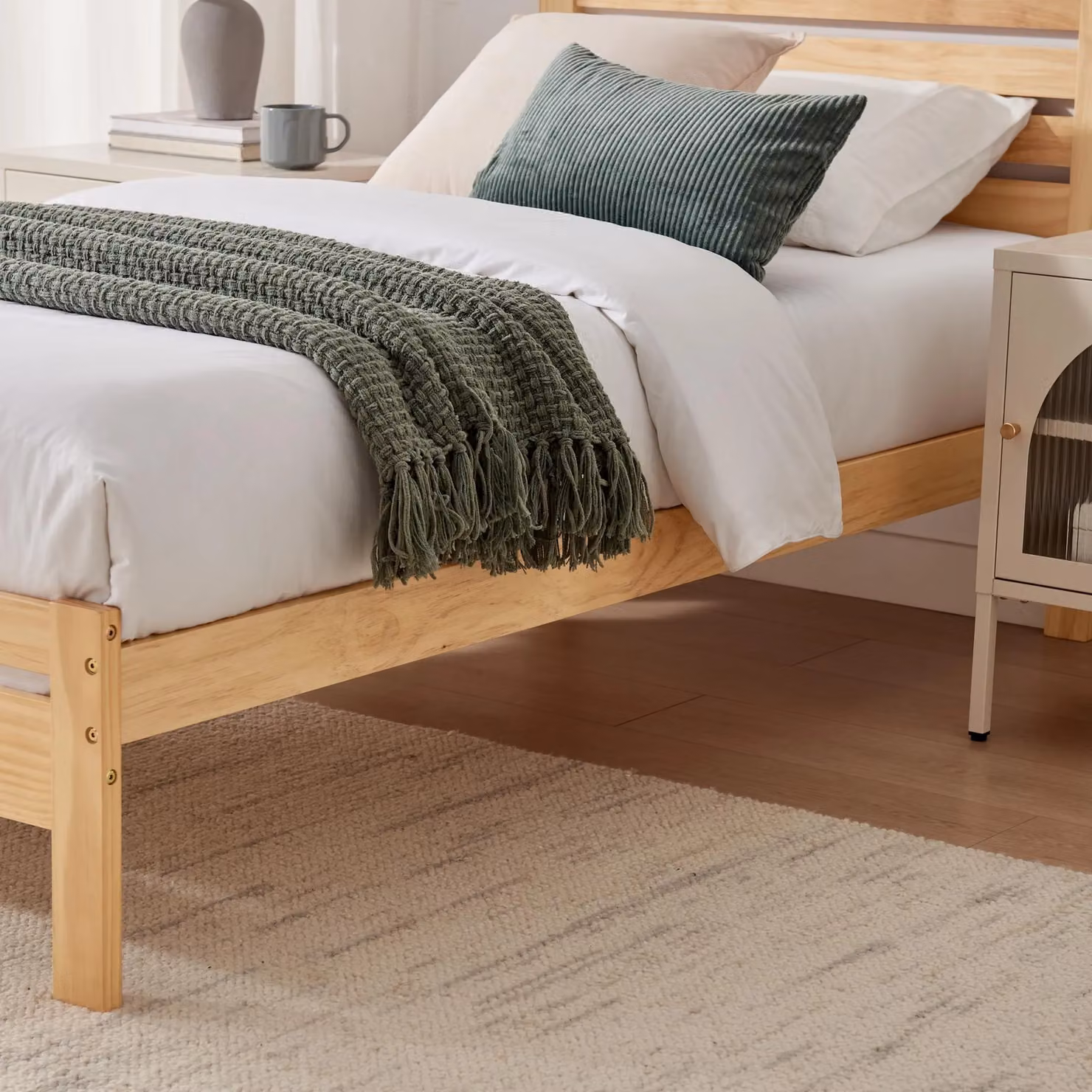 FurnitureboxUK Declan Single Bed Frame in Brown Solid Pine – 2