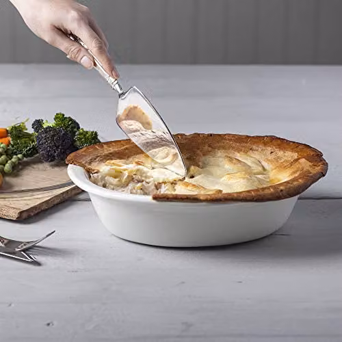 Wm Bartleet & Sons White Porcelain Oval Pie Dish, 28 cm – 5