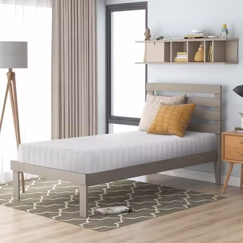KUDL HOME Kidsaw Deluxe Bonell Spring Single Mattress, White, W/D/H: 90 x 190 x 15 cm – 2