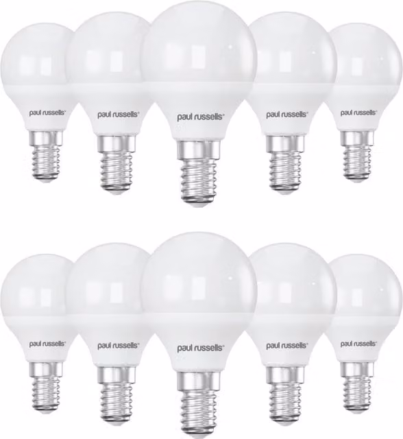 Paul Russells 5.5W Dimmable LED Golf Bulb, E14, 470lm, 2700K Warm White