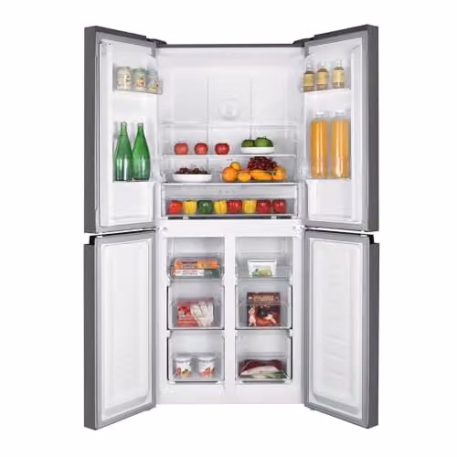 Statesman MD018362NI Multi Door Fridge Freezer in Silver, Total No Frost, 237 Litre Fridge and 125 Litre Freezer, Width: 79.5 cm