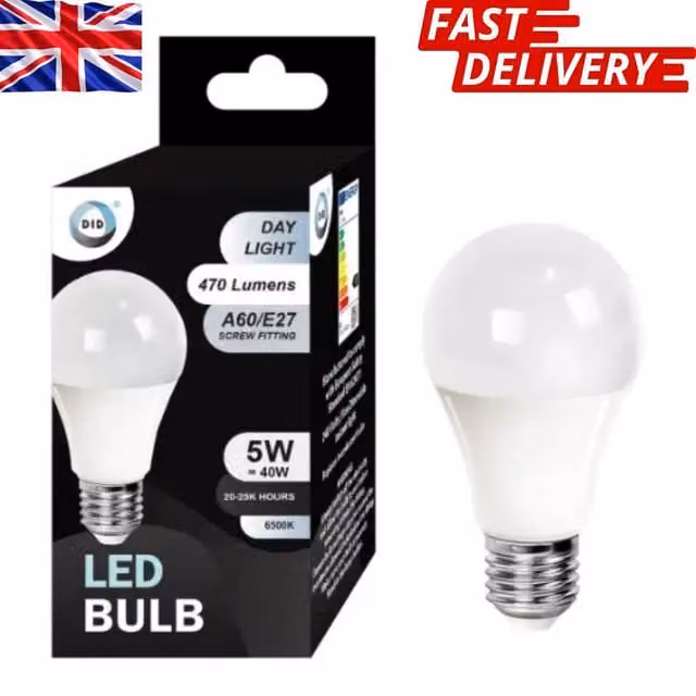 Bedsland 5W A60 E27 LED Bulb, Cool White