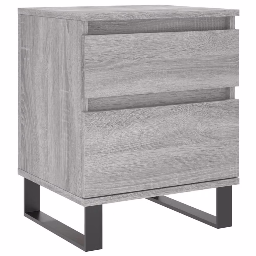 Berkfield Home Modern Bedside Cabinet in Grey Sonoma, W/D/H: 40 x 35 x 50 cm – 2