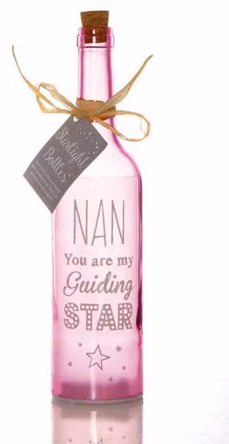 Boxer Gifts Starlight Bottle Nan in Pink