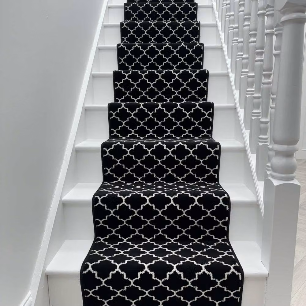 runrug Avanti Stair Runner Carpet in Black, W: 70 cm, L: 600 cm – 4