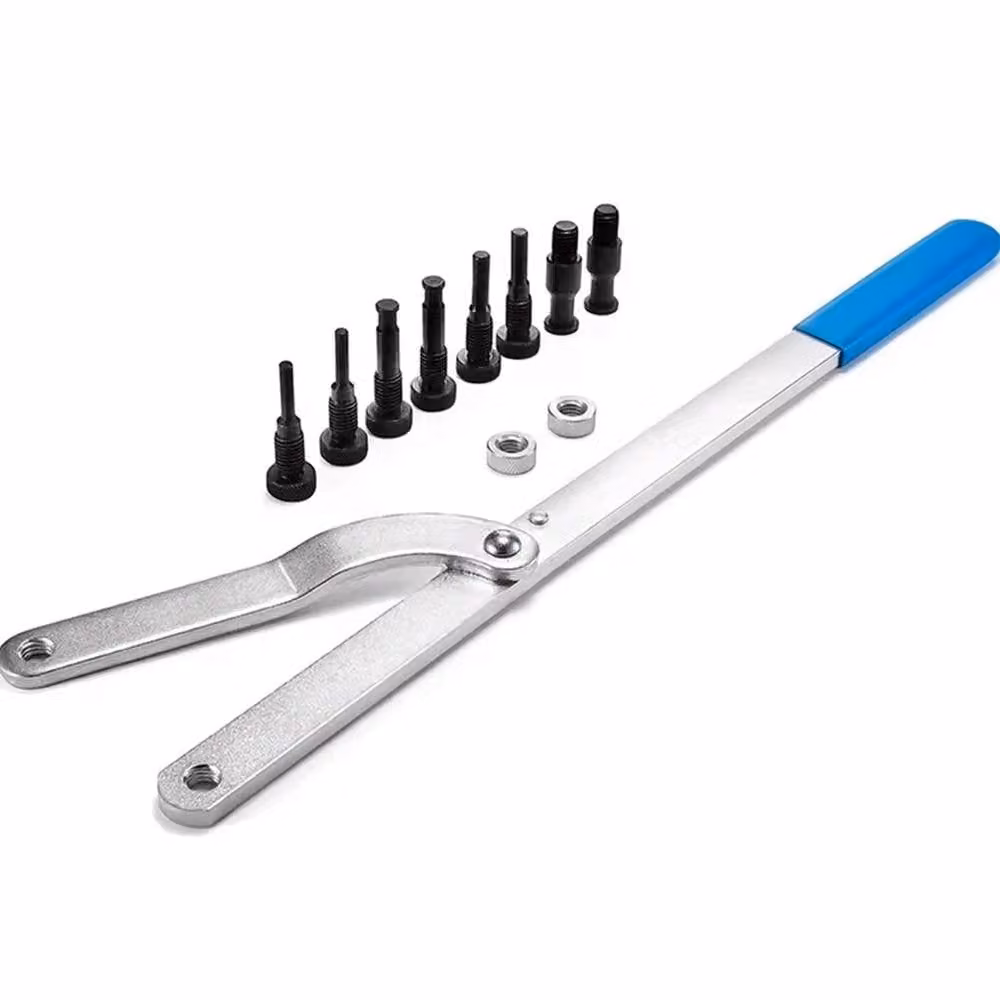 Ventryn Blue Steel Universal Camshaft Sprocket Holder and Cam Pulley Holding Tool Wrench – 3