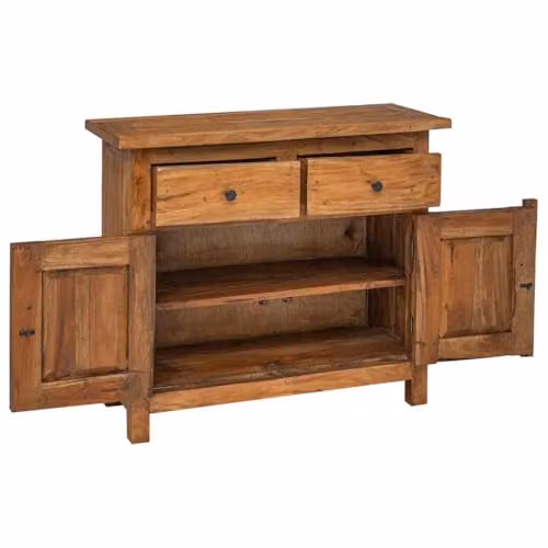 vidaXL Vintage Brown Solid Wood Sideboard W/D/H: 75 x 30 x 65 cm – 4