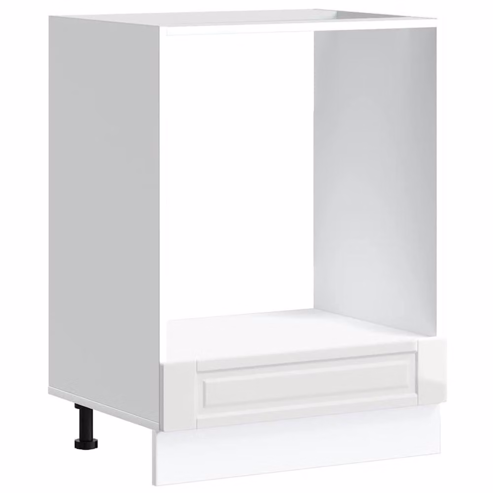 Berkfield Home Porto Freestanding Oven Cabinet in High Gloss White Engineered Wood
