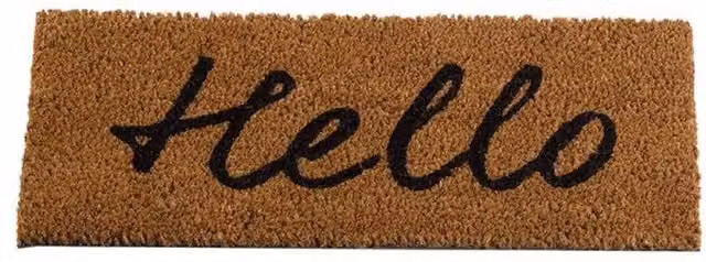 Garden Mile Rectangular Coir Insert Mat in Brown and Black