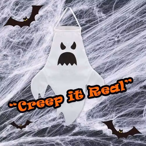 VFM e-Store White Hanging Ghost Decoration for Halloween Parties – 6