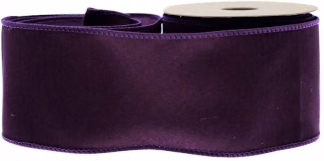 KDMD Purple Velvet Ribbon, Width: 10 cm, Length: 9 m – 1
