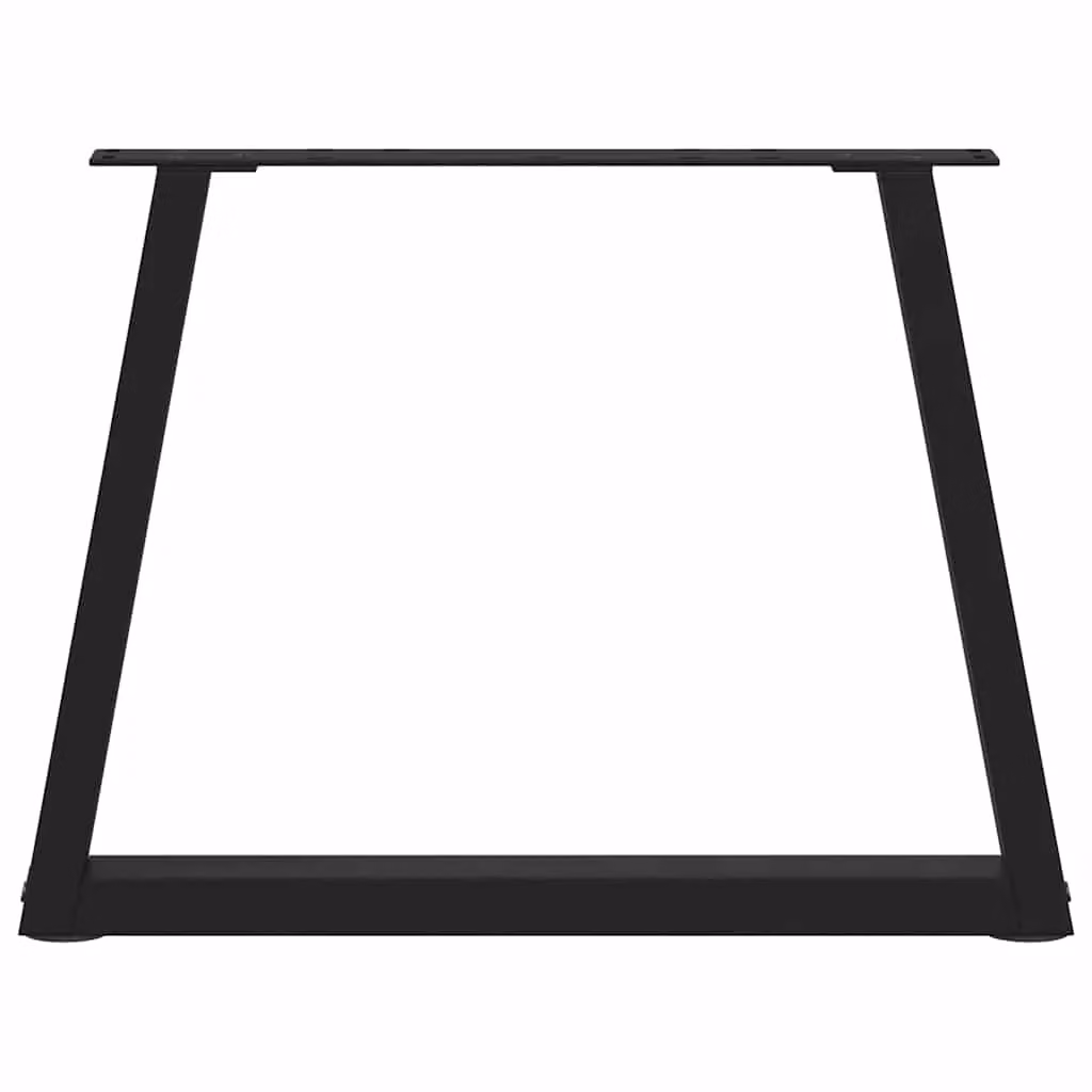 Berkfield Home V-Shape Dining Table Legs, 2 Pieces, Black Steel – 3