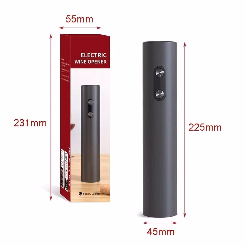 EONLION Electric Automatic Wine Bottle Opener Corkscrew in Black – 2