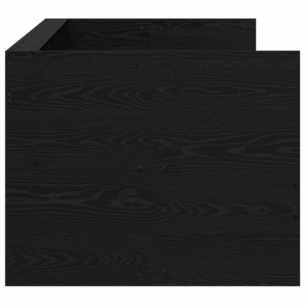 Berkfield Home Modern Bed Frame with Storage Drawers in Black Oak, W: 80 cm, L: 200 cm – 3