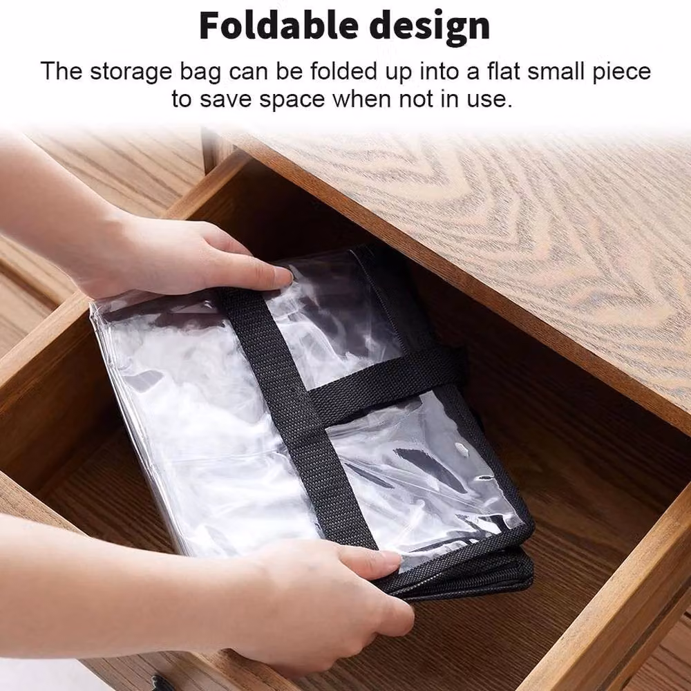 FORGEVIO Transparent PVC Zipped Storage Bag, Width: 50 cm – 4