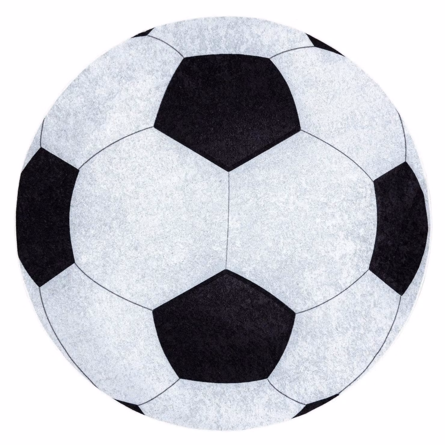 RugsX Junior Round Childrens Rug in White, Diameter: 80 cm – 2