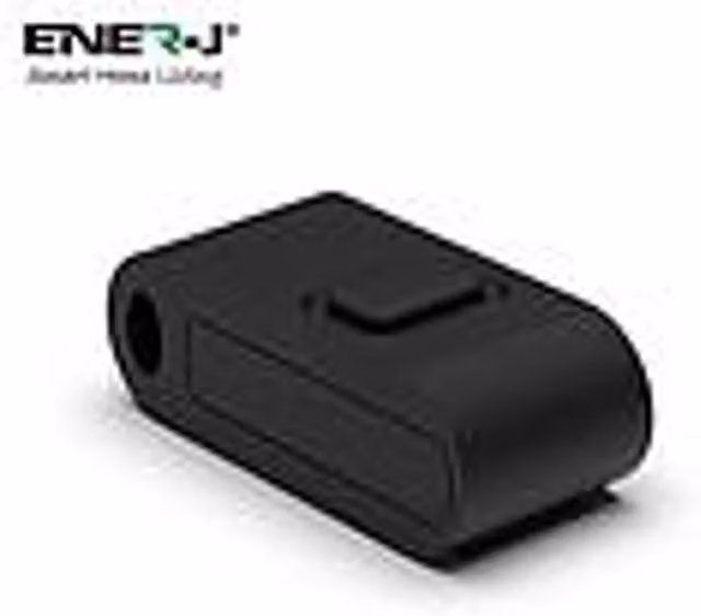 ENER-J Mini FOB 1 Gang Wireless Kinetic Switch and 500W RF Receiver in Black