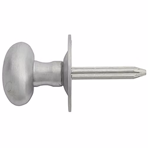 Loops Oval Rack Bolt Thumbturn Lock with Steel Spline Spindle and 36mm Rose in Satin Chrome Silver
