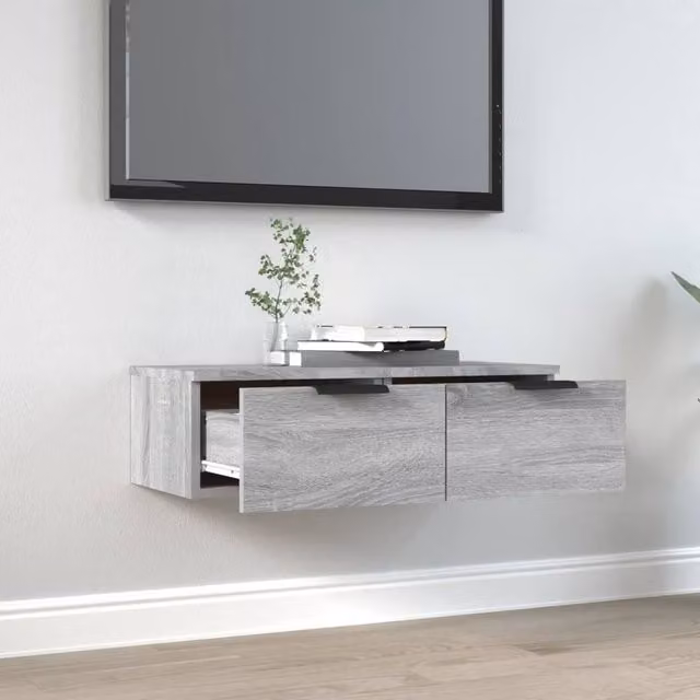 Berkfield Home Wall Mounted Cabinet in Grey Sonoma, W/D/H: 68 x 30 x 20 cm – 1