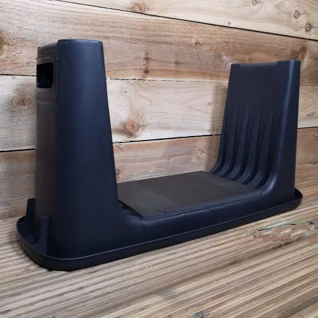Samuel Alexander Grey Plastic 2-in-1 Garden Kneeler, Stool and Storage