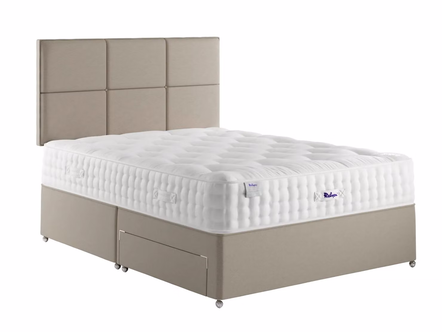 Relyon Luxury Pashmina 2350 Pocket Spring Mattress in White, W/D/H: 180 x 200 x 30 cm – 2