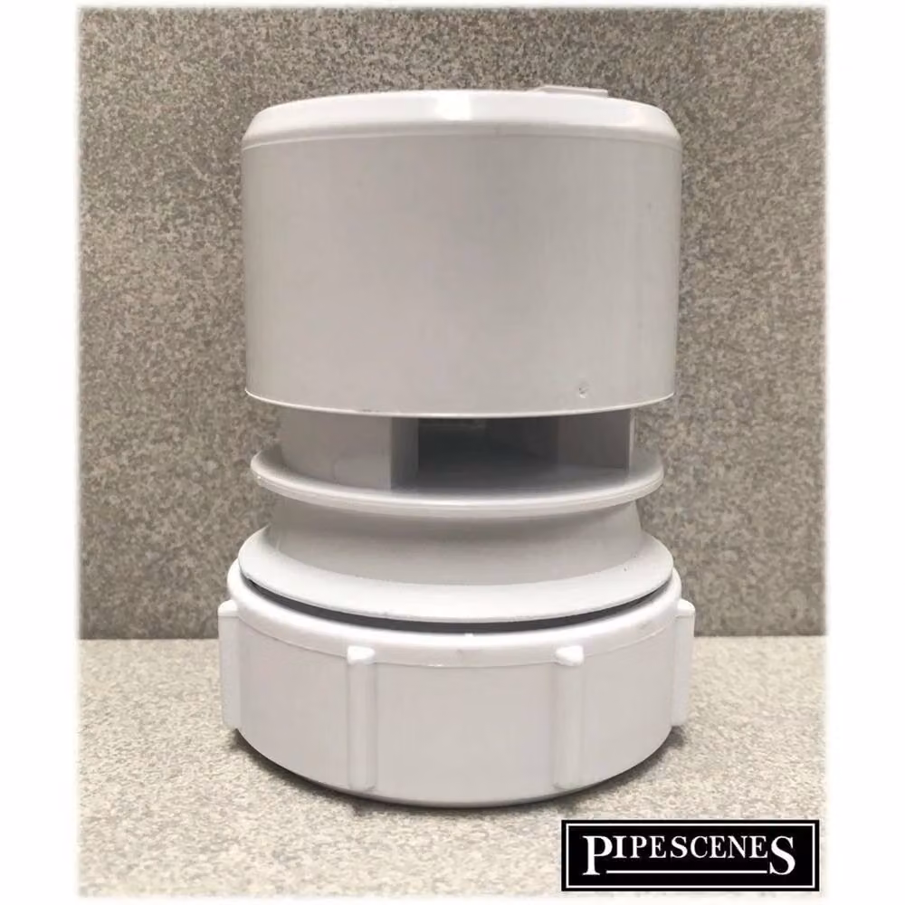 McAlpine Air Admittance Valve Pipe Vent 40mm 43mm Compression in White – 2