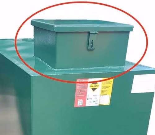 Atlantis Tanks EasyTank Steel Tank Security Locking Lid, Green, W/D/H: 40 x 40 x 20 cm