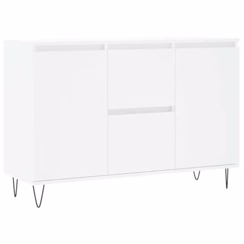 vidaXL Modern White Sideboard in Engineered Wood W/D/H: 101.5 x 35 x 70 cm – 1