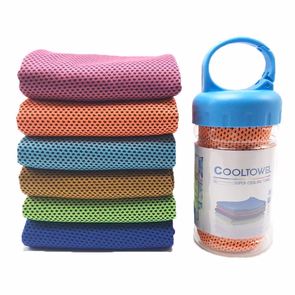Quipulse Two-Tone Cooling Towel in Grey – 2