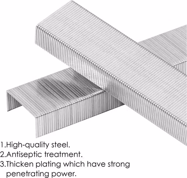 Foska Silver Steel 26/6 Staples, Pack of 1000